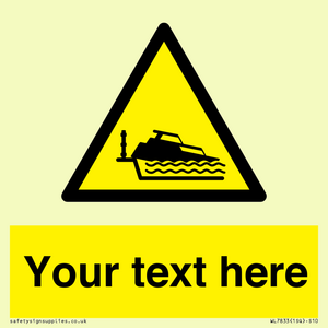 Custom warning grounding cruiser on lock cill